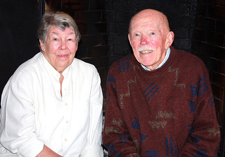 Sally and Don Schmitt, when I interviewed them years ago at the Philo Apple Farm.