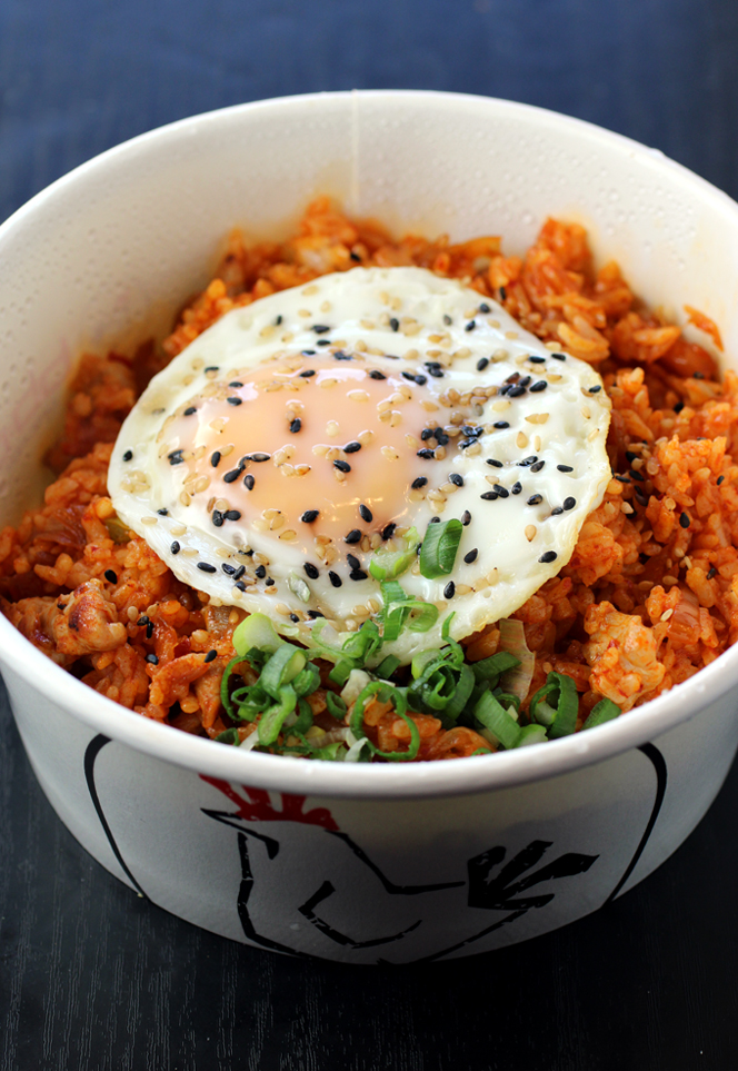 Kimchi fried rice.
