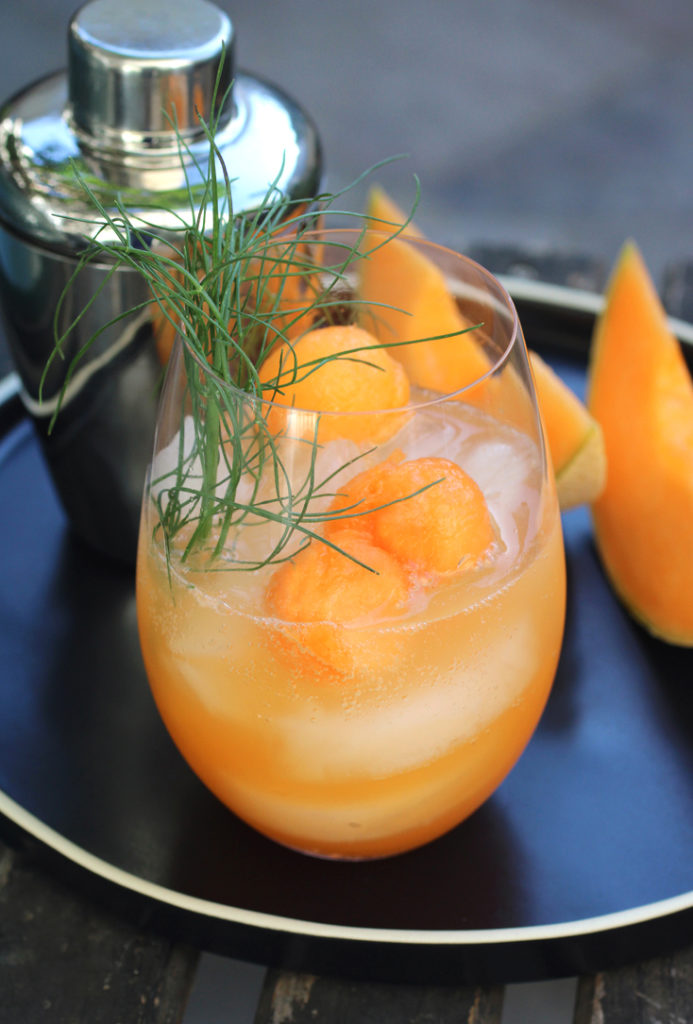 A fresh cantaloupe drink to cool off with this summer.