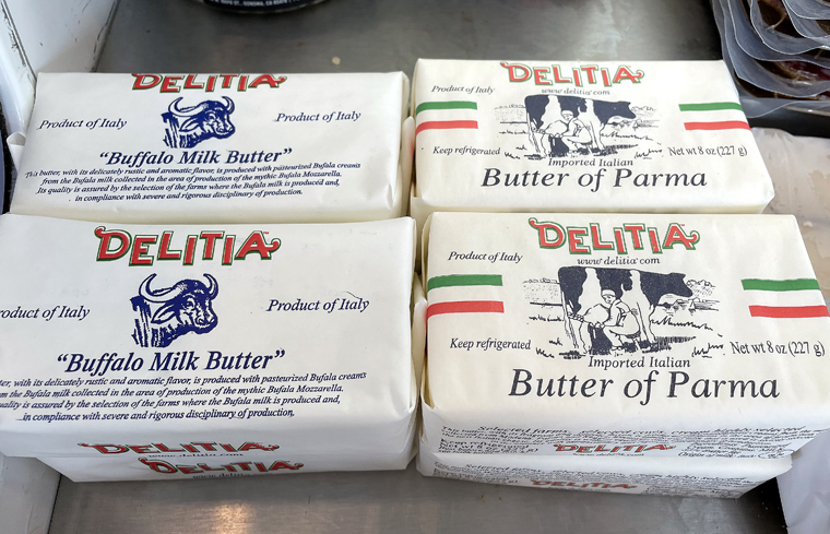 Butters from Italy.