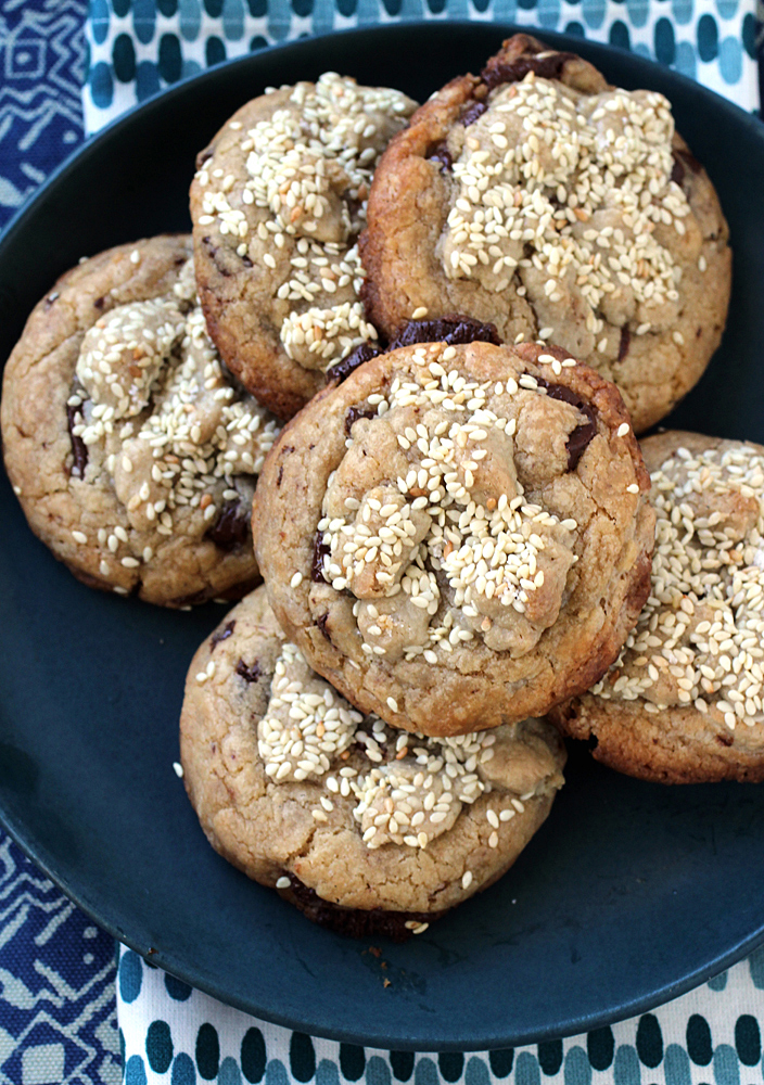 Toasted sesame seeds and a sprinkle of flaky salt finish these crisp, chewy cookies.