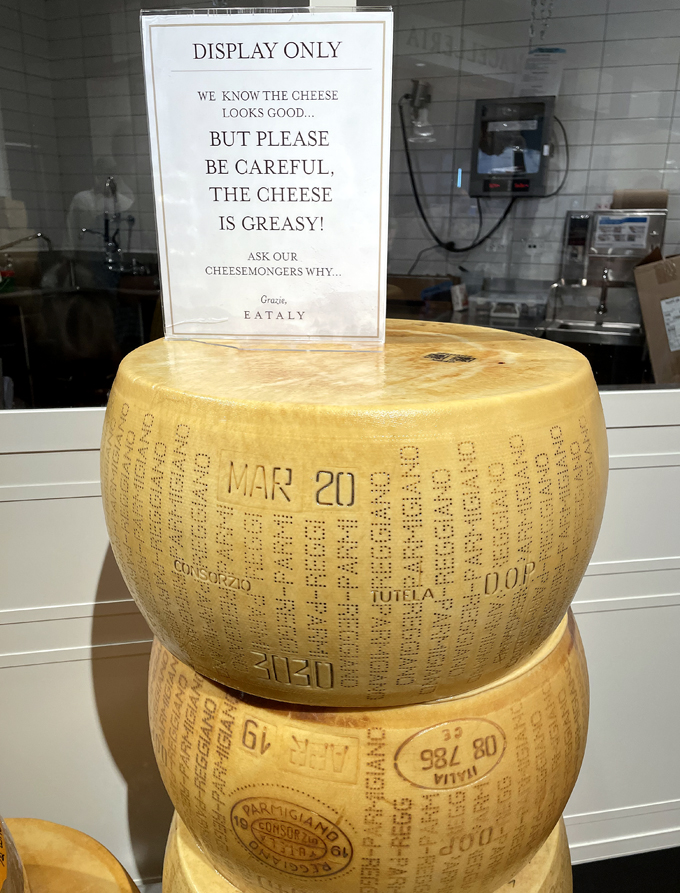 Don't play with your Parmigiano. 