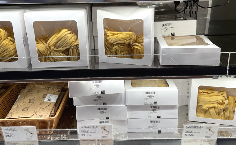 Fresh pastas to cook at home.