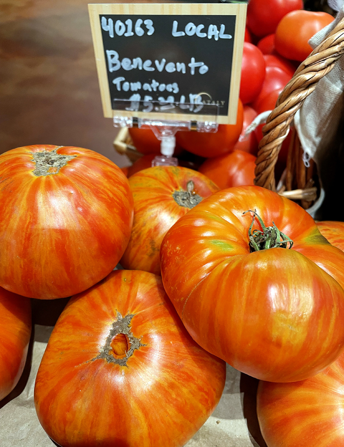 Green Bee Farm's new Benevento tomatoes available at Eataly's market.