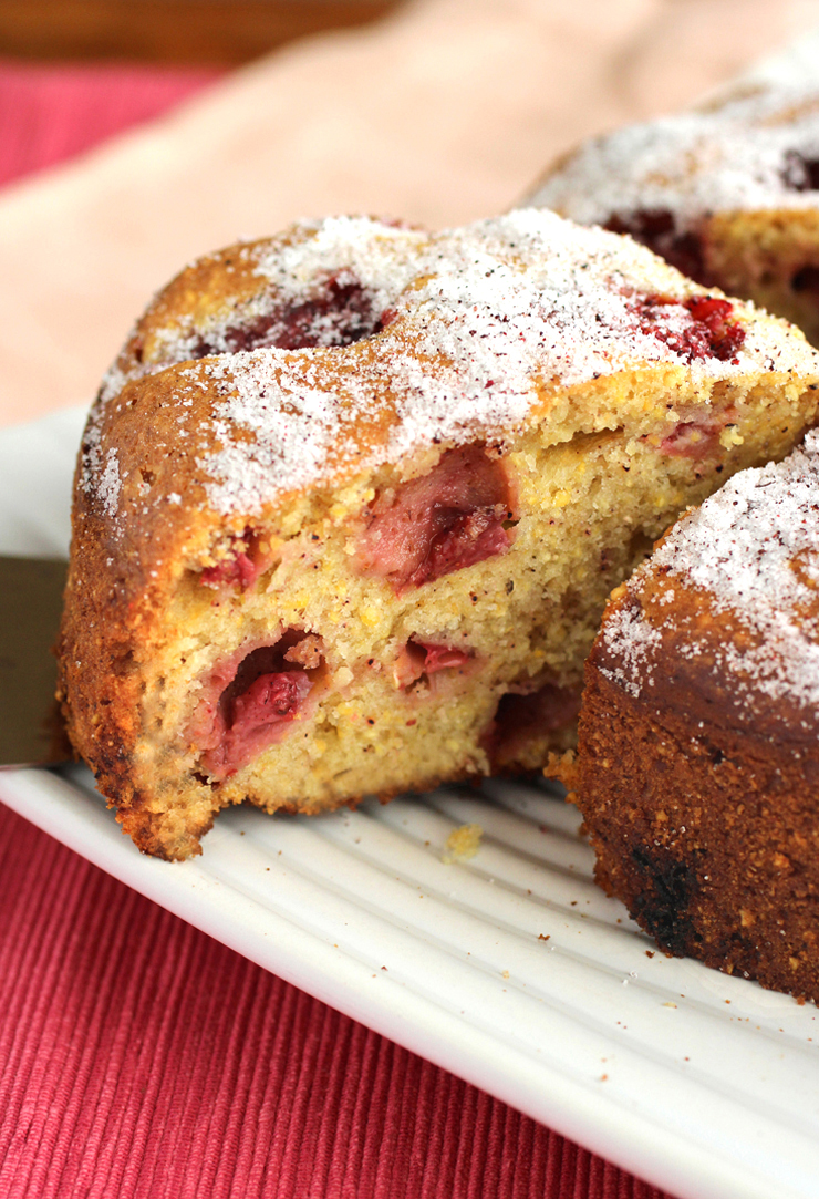 Sumac and strawberries make for a fabulous marriage in this moist, tender cake.