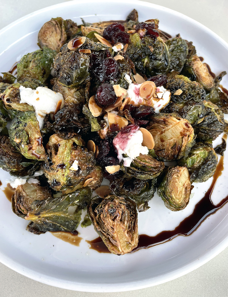 Sweet, tangy and smoky Brussels sprouts.