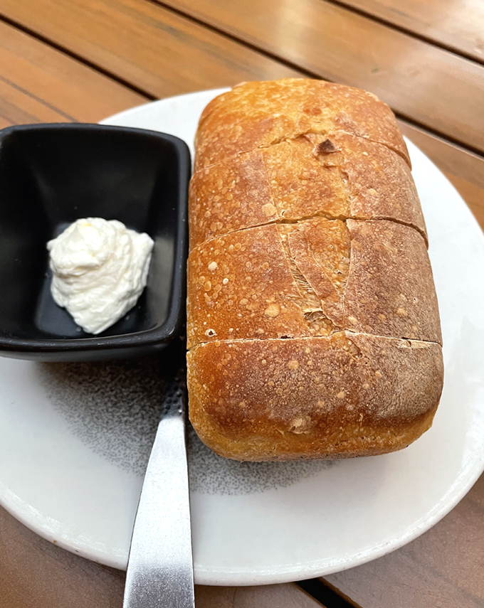 Sourdough with house-cultured butter.