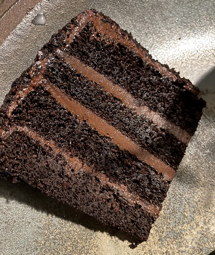 You'll be forgiven for drooling over this Brooklyn blackout cake at Maybeck's.