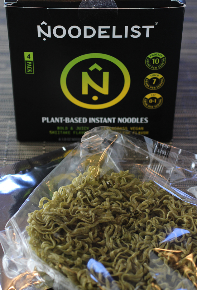 Each box contains individual packets of noodle and soup base, enough for four servings.
