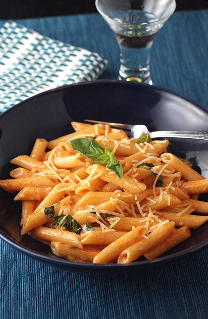 Penne with vodka sauce makes a weeknight dinner feel deliciously special.