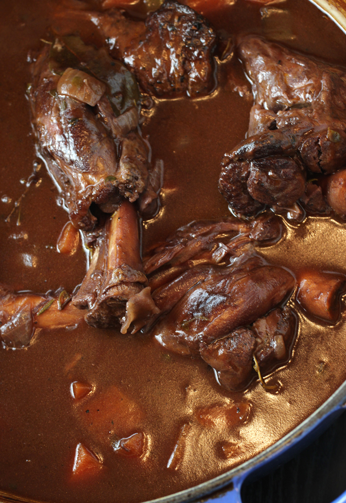 Don't let any of that delicious wine-infused braising sauce go to waste. It's so velvety delicious.