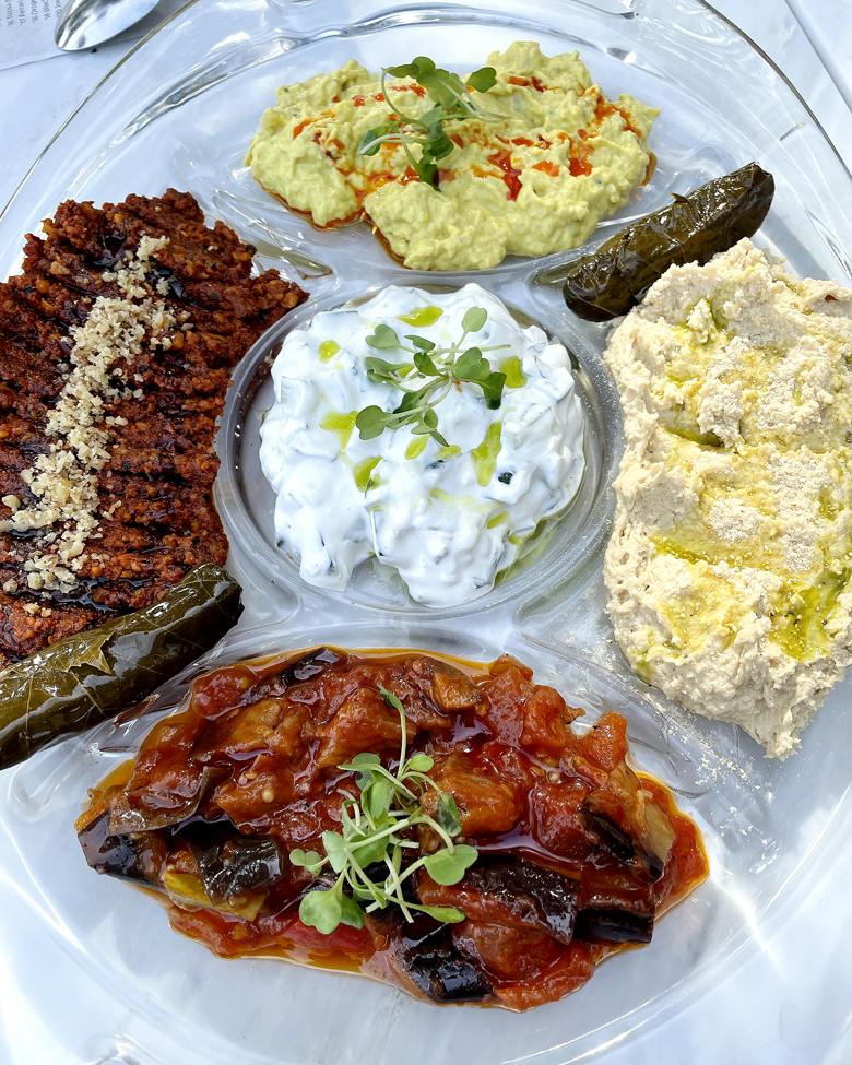 The delectable mix appetizer platter at Anatolian Kitchen.