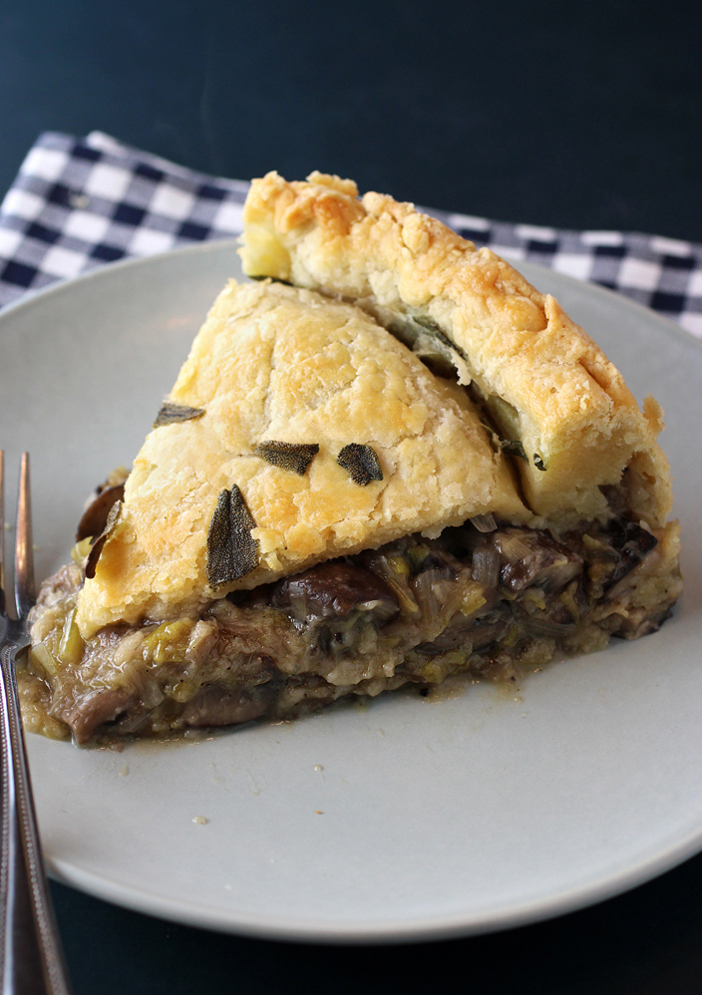 Feast your eyes -- and stomach -- on mushroom pie for Pi Day.