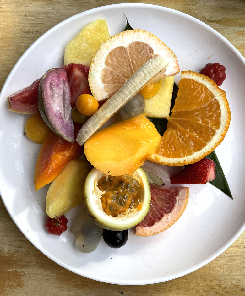 Chef-Owner Lee Ann Wong takes great pride in her daily fruit plate, and rightly so.