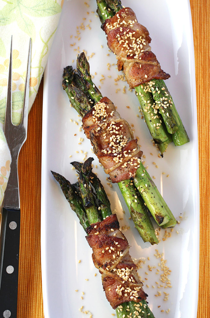 Bacon always makes everything better -- including asparagus.