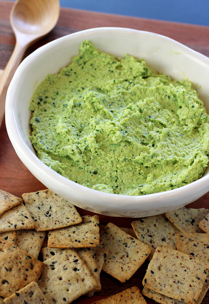Swap out the usual chickpeas for edamame in this delicious and quick hummus.