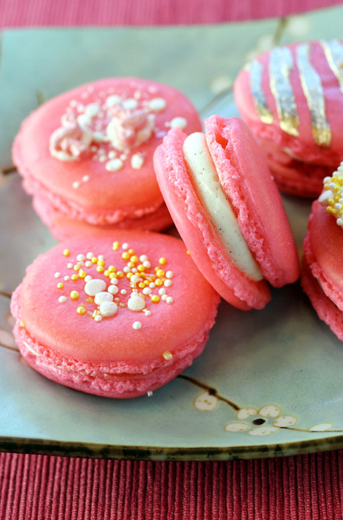 Ta-da -- the finished macarons I made with the Food La La kit.