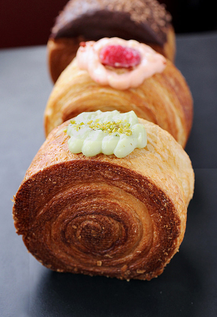 The famed spiral croissants at Marvel Cake bakery.