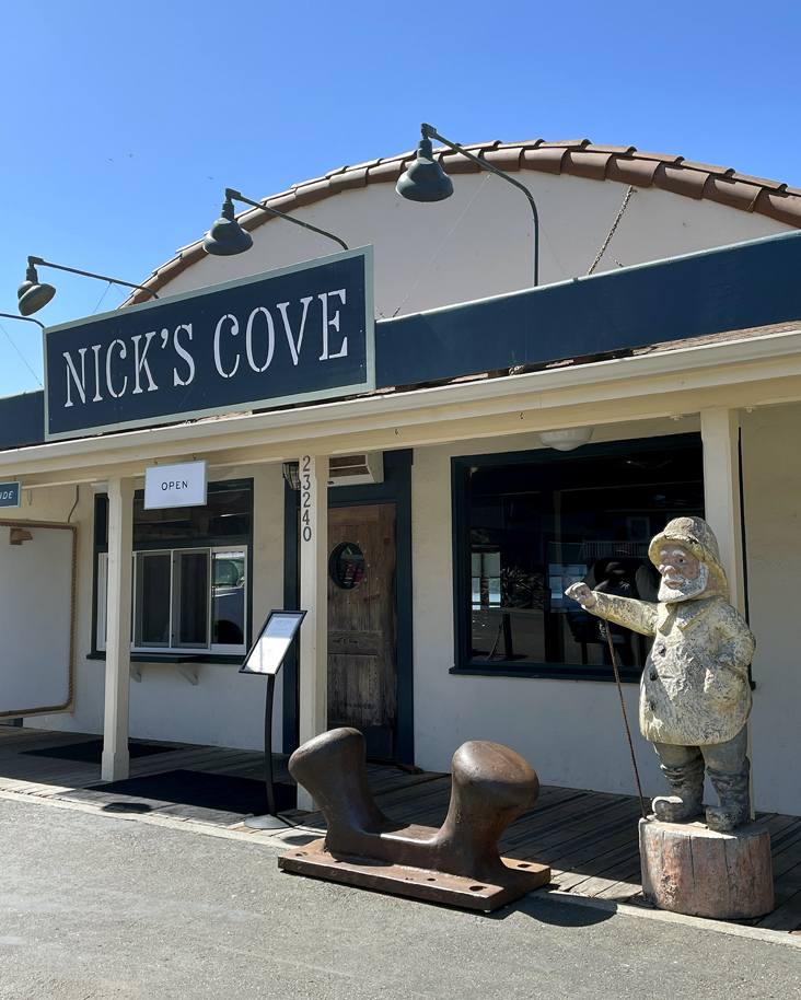 The entrance to Nick's Cove.
