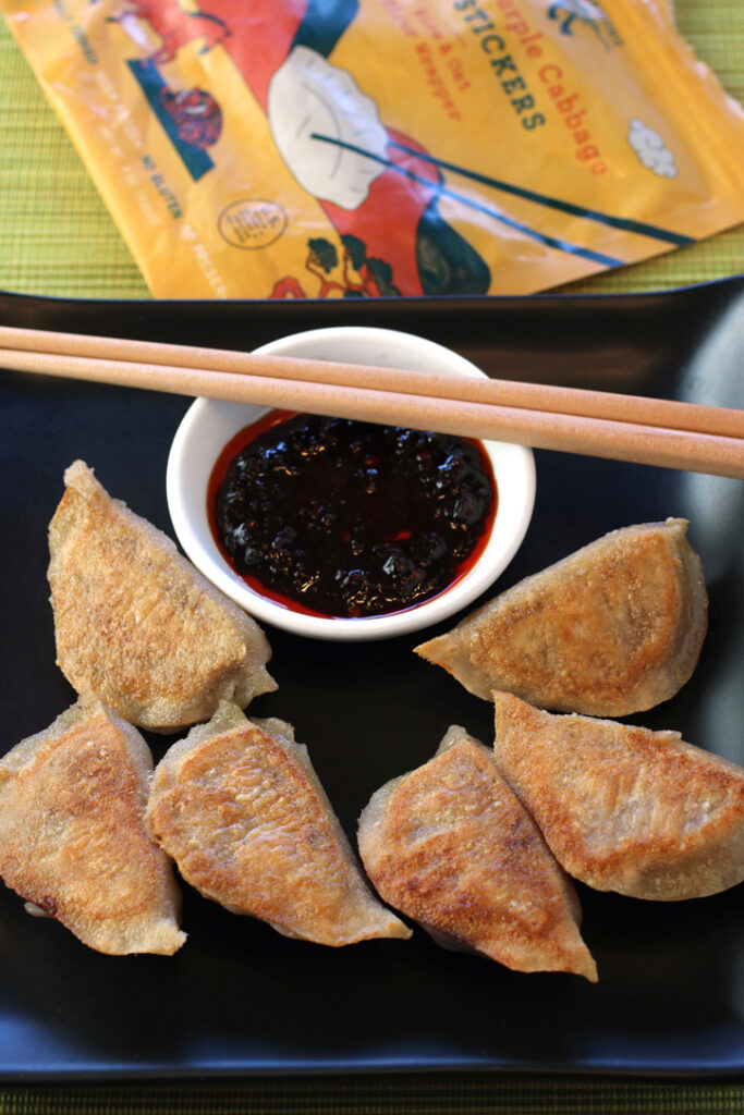 Mamahuhu's frozen potstickers cook up in no time, and are gluten-free.
