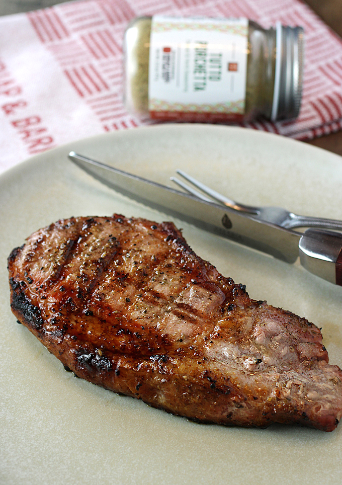 A delicious addition to jazz up a plain pork chop at home.