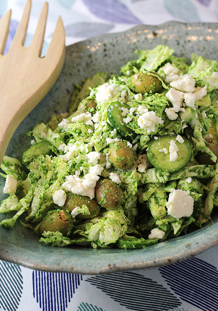 You'll be seeing green with this vivid cabbage salad.