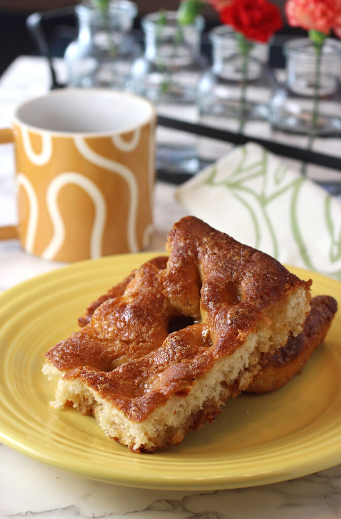 A sweet version of focaccia that's a specialty of Denmark.