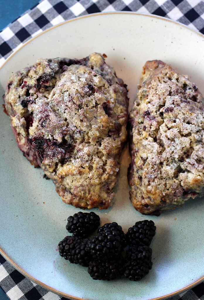 Buttery, tender, and filled with fresh blackberries.