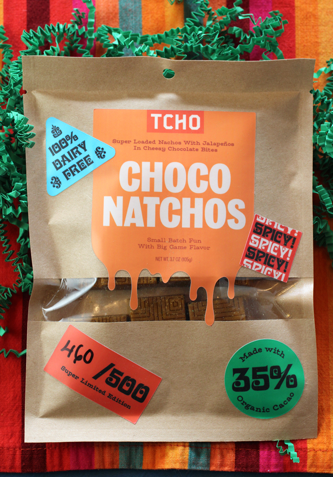 Yup, nacho-flavored chocolate. 