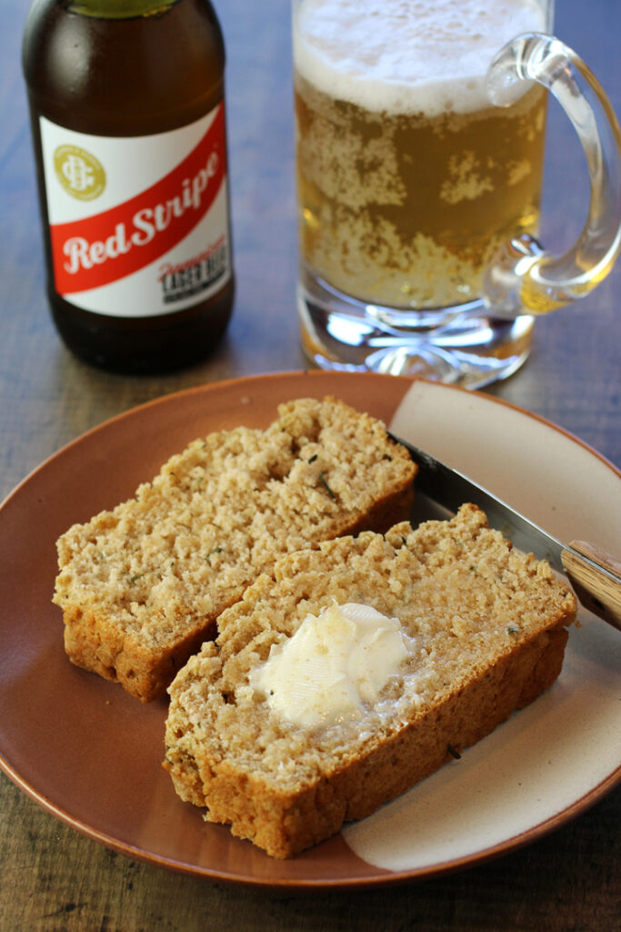 Red Stripe beer and loads of rosemary infuse this aromatic, moist, and easy quick bread.