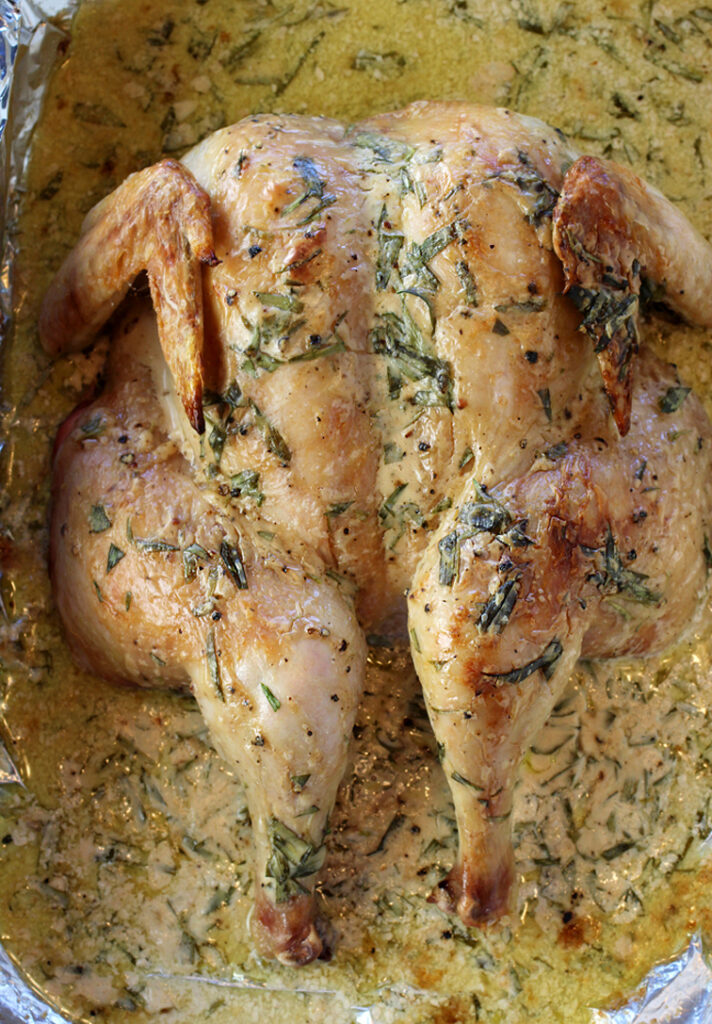 What makes this dish epic? A juicy roast chicken plus an addictive creamy sauce -- all made together in one pan.