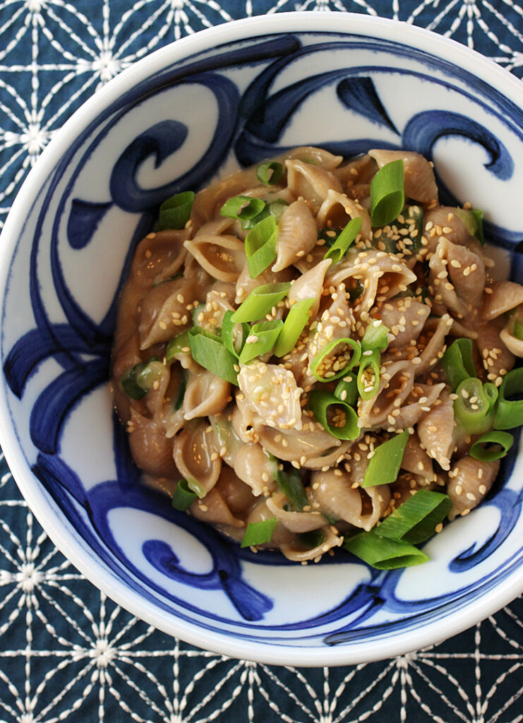 An easy pasta recipe that's ever so creamy -- yet has no cream in it.