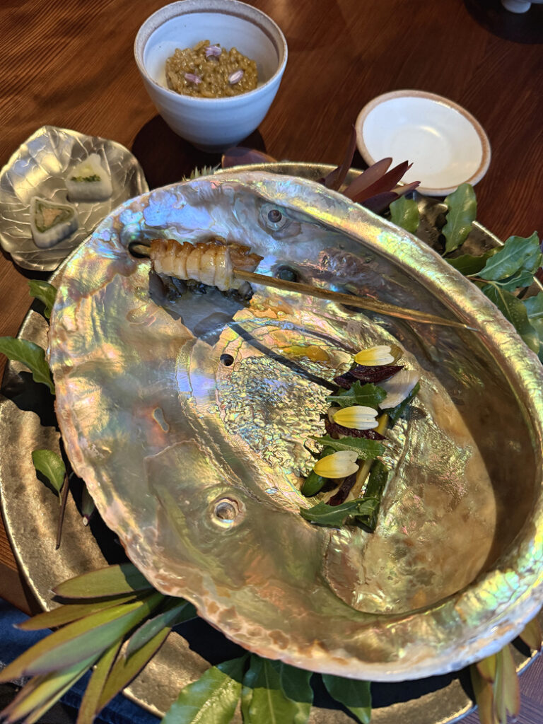 The signature abalone course at Harbor House Inn, which will set the bar for any other abalone dish you enjoy in the future.