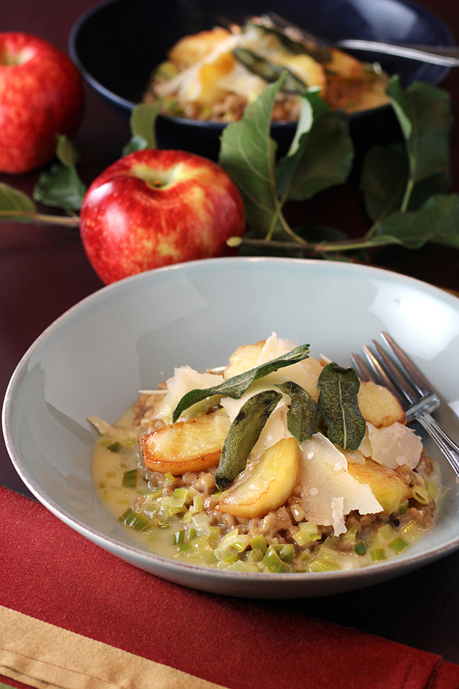 Finish the dish with a couple of spoonfuls of creamy leek butter sauce.