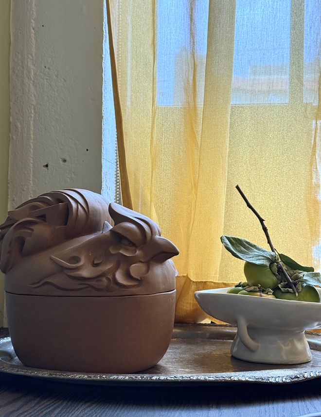 Dining room accents.