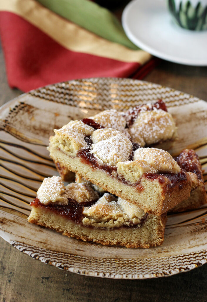 Saba Jam's Fig Ume Plum Jam stars in these bar cookies.