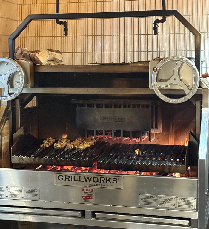 The live-fire grill.