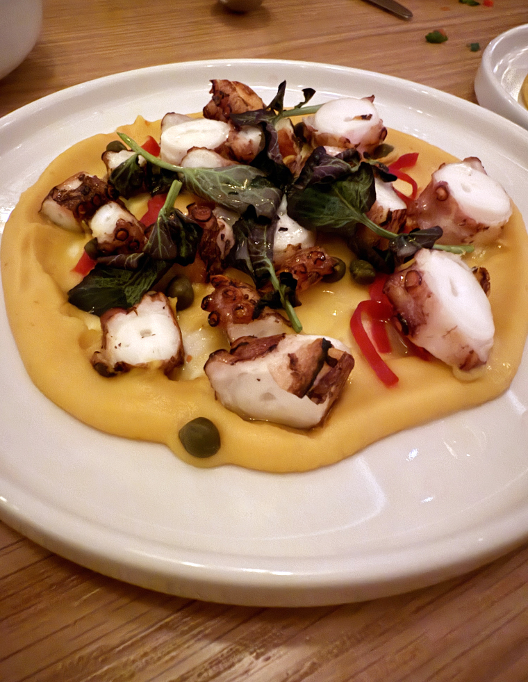 Grilled Mediterranean octopus.