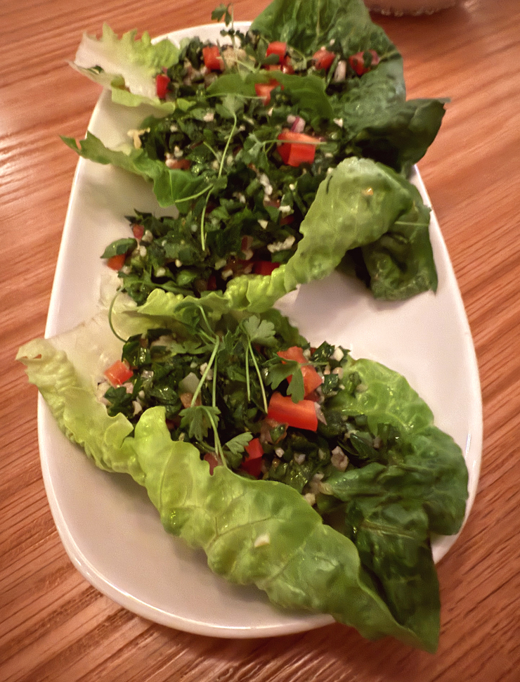 Tabbouleh lettuce cups.