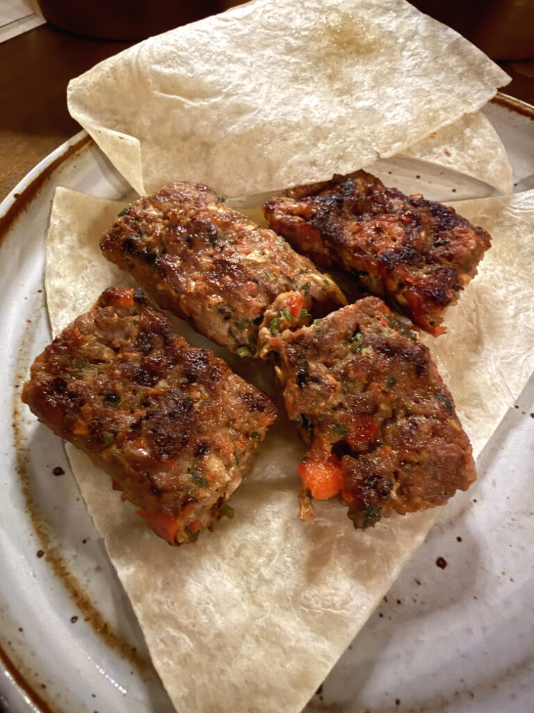Beyti kebab, one of the many protein options at the all-you-can-eat Meze Kebab.