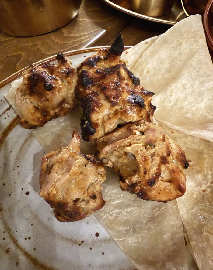 Chicken tikka.