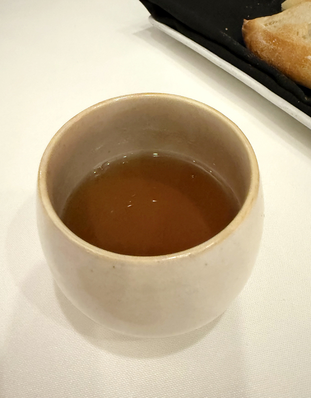 Mushroom-barley tea.