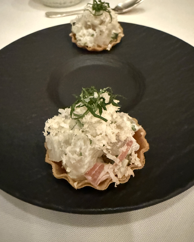 Red snapper tartlette.