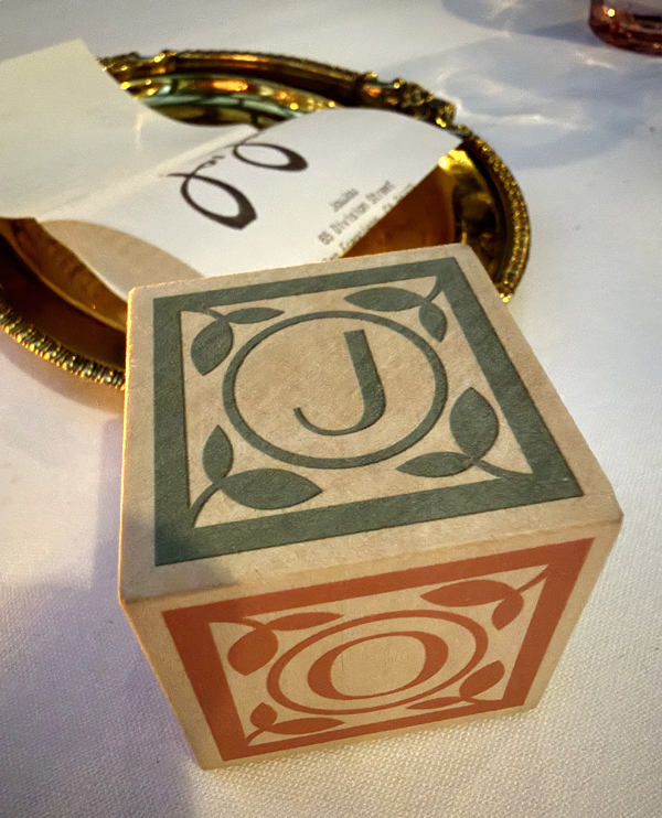 Arrival of the check.