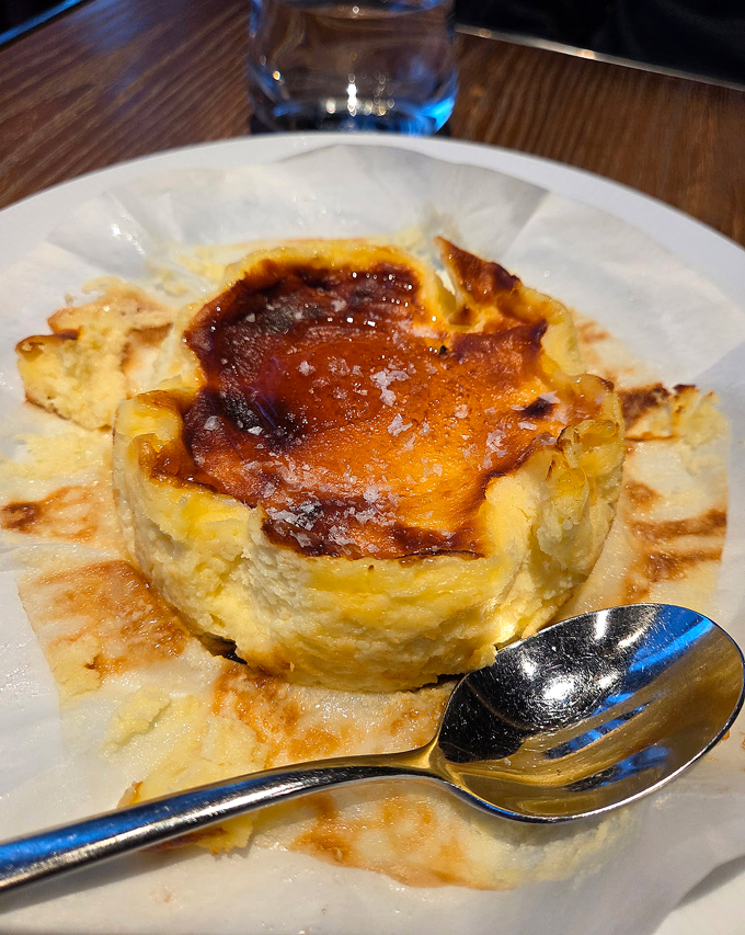 Basque cheesecake.