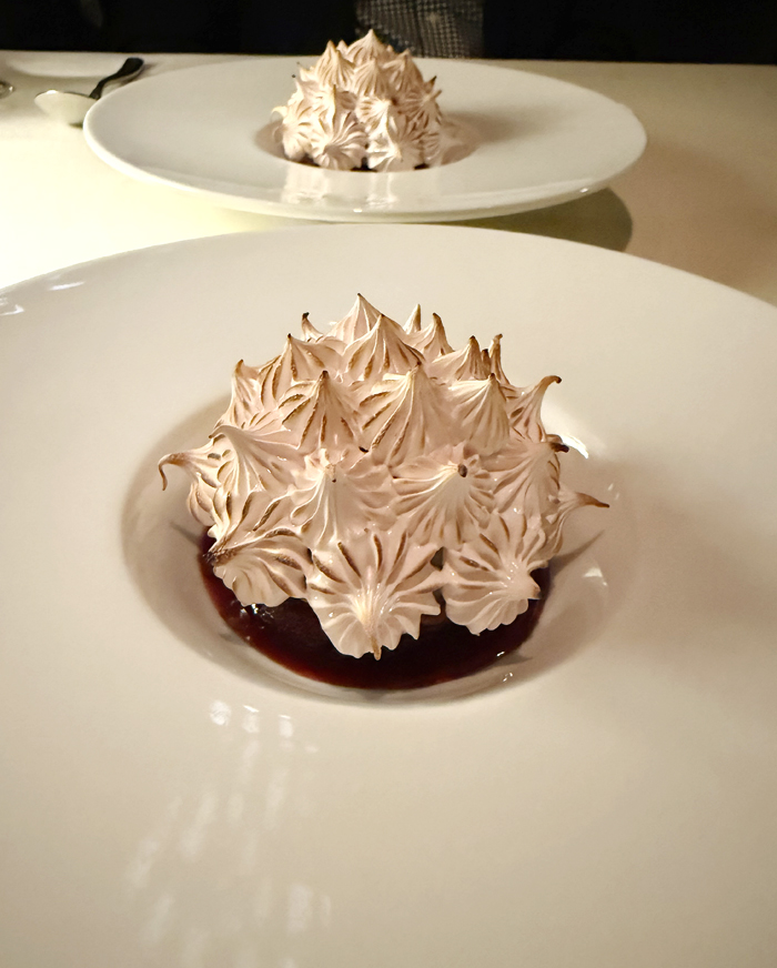 Individual baked Alaska.