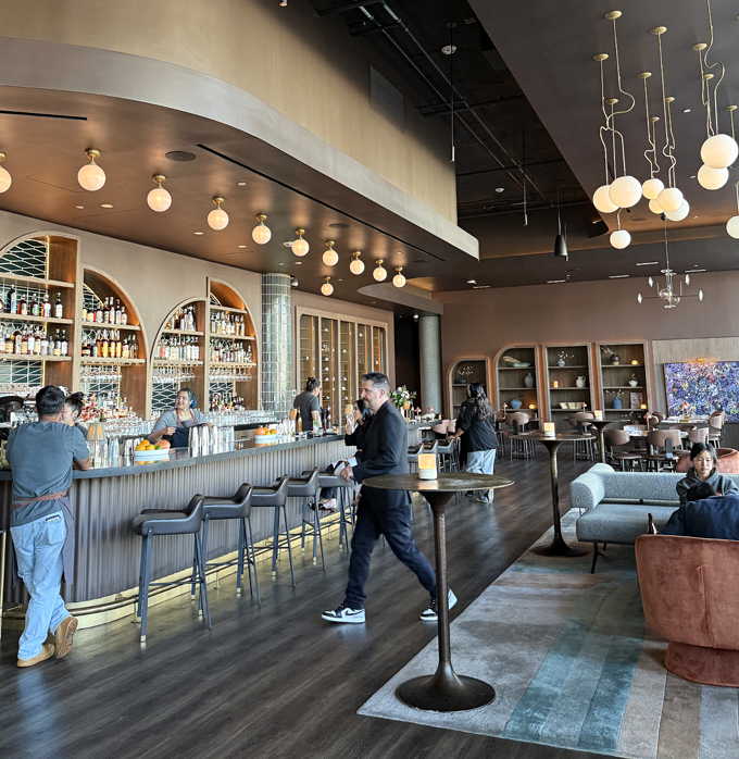 The bar-lounge.