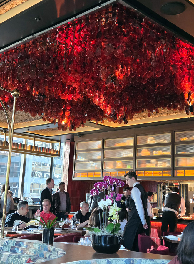The dining room.