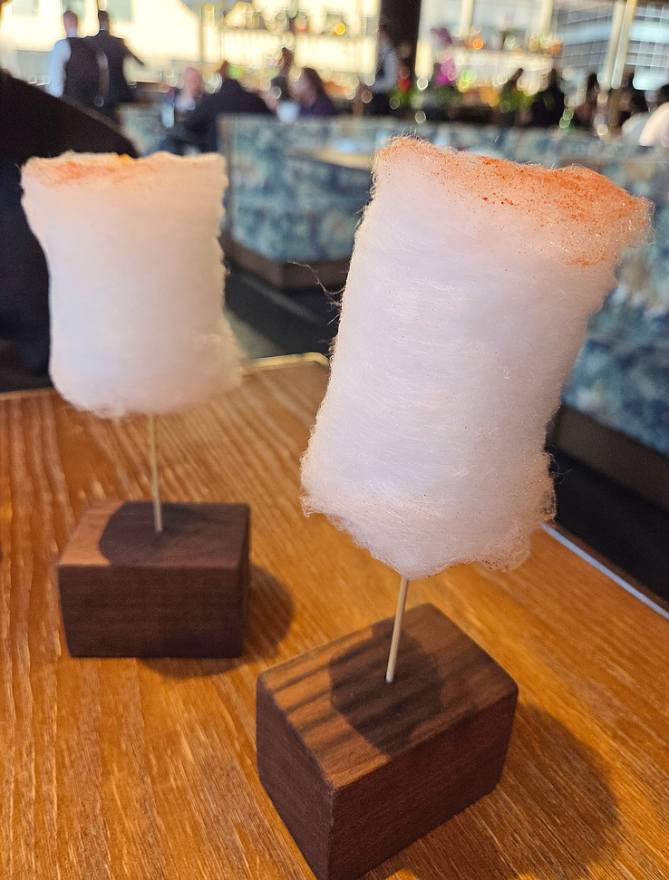 Yup, cotton candy foie gras.