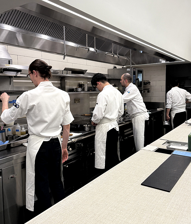 The kitchen.